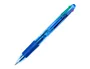 Q-connect Bolígrafo 4 en 1 Retráctil con 4 Colores y Sujeción de Caucho, Tinta Azul