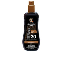 Australian Gold Sunscreen SPF30 Spray Gel con bronceador instantáneo