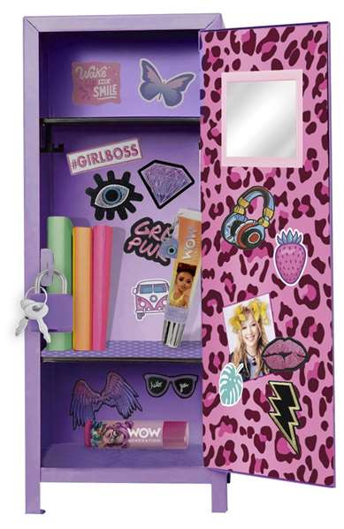 Kids Euroswan Taquilla metálica con imanes y adhesivos - Juguete educativo magnético para niños de 3 años