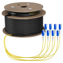 EFB Elektronik O8321S120OS2 Cable de fibra óptica OS2 8x SC-SC 120m