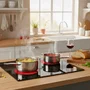 Haeger Placa de Vitrocermica VH-004.001A Negro 59 cm 4 Zonas