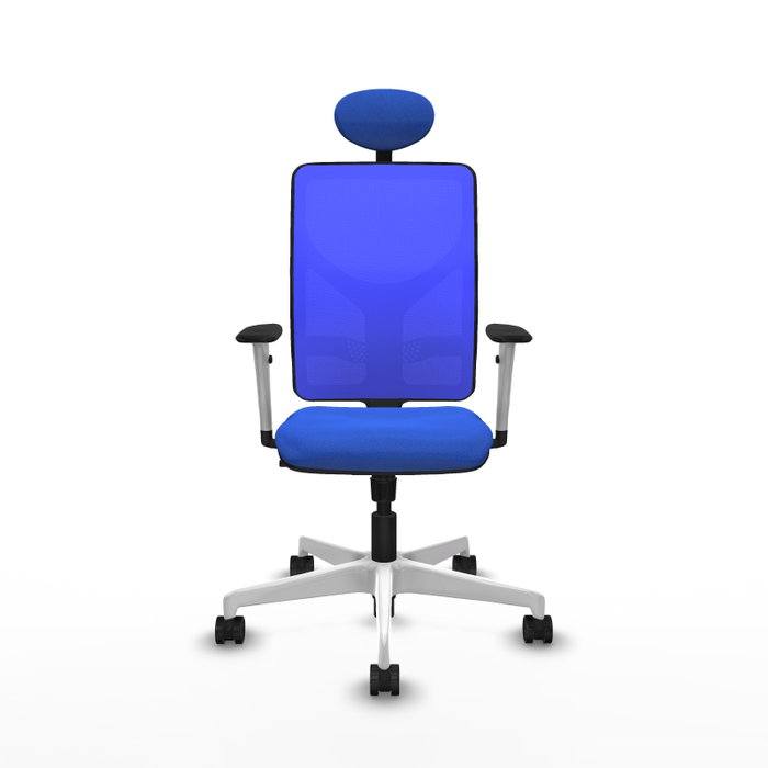 PIQUERAS Y CRESPO Silla de oficina Motilla Azul con mecanismo Sincro