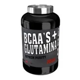 MEGA PLUS BCAA + Glutamina Sabor Mandarina-Limón 300 g - Aminoácidos Ramificados con Vitamina B6 para Recuperación Muscular