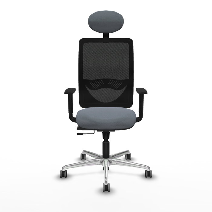 PIQUERAS Y CRESPO Silla de oficina Zulema Gris y Negro PIQUERAS Y CRESPO Silla de oficina Zulema Gris y Negro