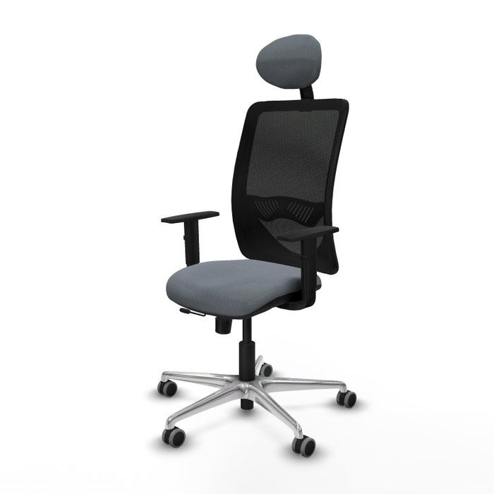 PIQUERAS Y CRESPO Silla de oficina Zulema Gris y Negro PIQUERAS Y CRESPO Silla de oficina Zulema Gris y Negro