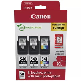 Canon Multipack de Tinta PG-540L y CL-541XL con Papel Fotográfico