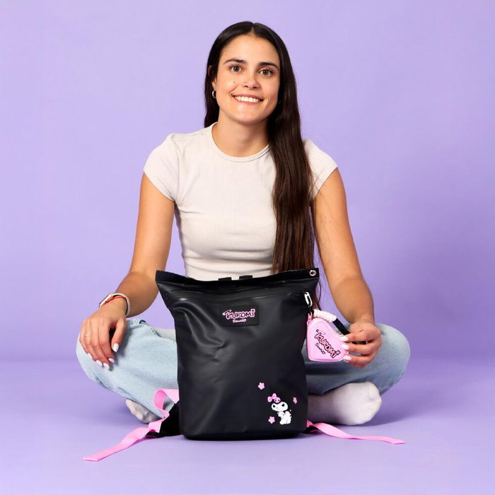 Cerdá Mochila Casual Moda Hello Kitty Kuromi Black