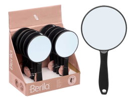 BERILO Espejo Mango Negro