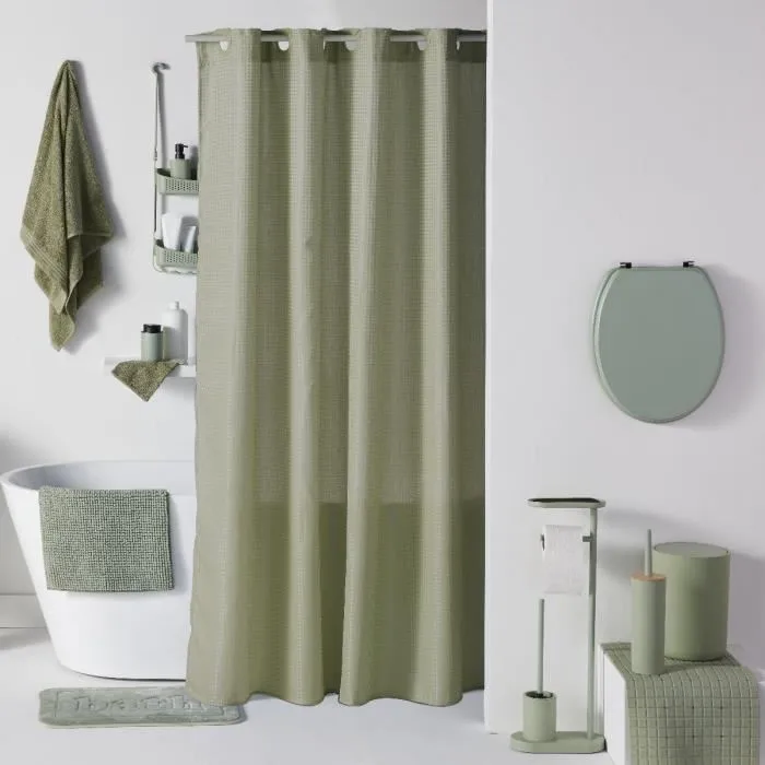 Today Juego 4 Accesorios Baño Vaso Dispensador Jabón Escobilla Verde