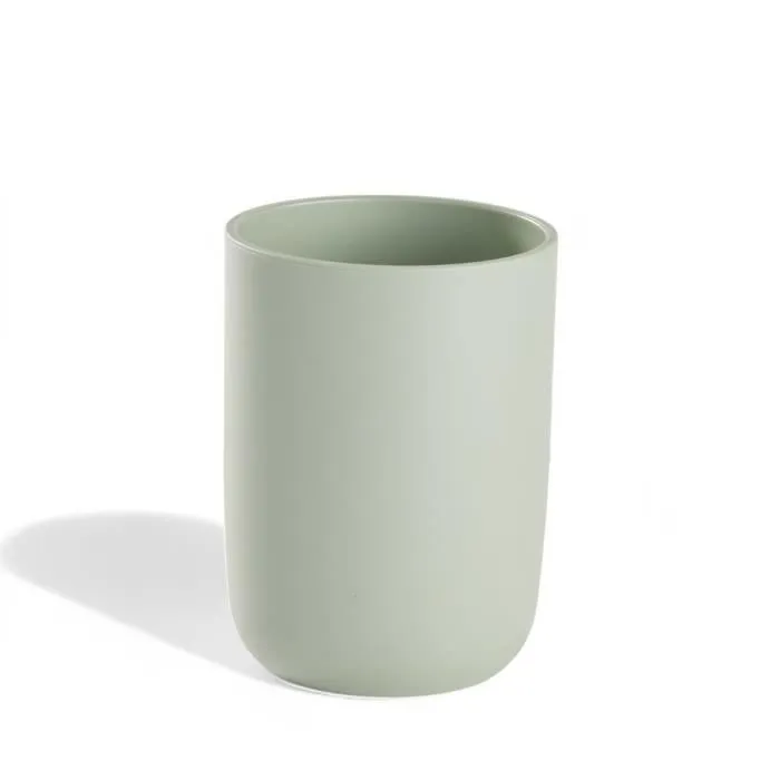 Today Juego 4 Accesorios Baño Vaso Dispensador Jabón Escobilla Verde