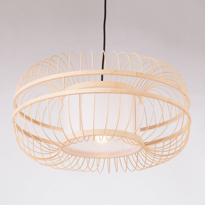SKD Lámpara Colgante Burgas de Bambú Ø500 x 250 mm