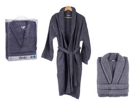 Berilo Albornoz Gris 500Gr Talla M L 100% Algodón 10.5x37x28 cm (Set de 6)