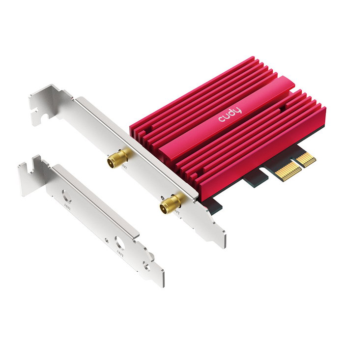 Cudy WE9300S Adaptador Wi-Fi 7 PCI Express Interno, 5765 Mbps, Tribanda 2.4/5/6 GHz, Bluetooth 5.4, 2 Antenas Externas, para PC Cudy WE9300S Adaptador Wi-Fi 7 PCI Express Interno, 5765 Mbps, Tribanda 2.4/5/6 GHz, Bluetooth 5.4, 2 Antenas Externas, para PC