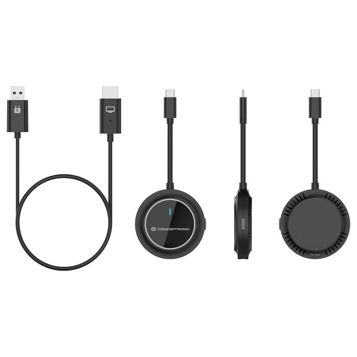 Conceptronic ATHERIC01B Transmisor USB-C a HDMI Inalámbrico 1080P 60Hz