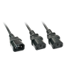 Lindy 30039 Cable de alimentación C14 a 2 x C13 de 2 m