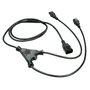 Lindy Cable Divisor IEC C14 a 2 x IEC C13 de 2m para PC, Monitores y Equipos de Audio