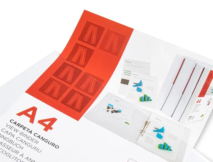 Liderpapel Carpeta canguro 2 anillas mixtas 16mm A4 plástico color blanco Liderpapel Carpeta canguro 2 anillas mixtas 16mm A4 plástico color blanco