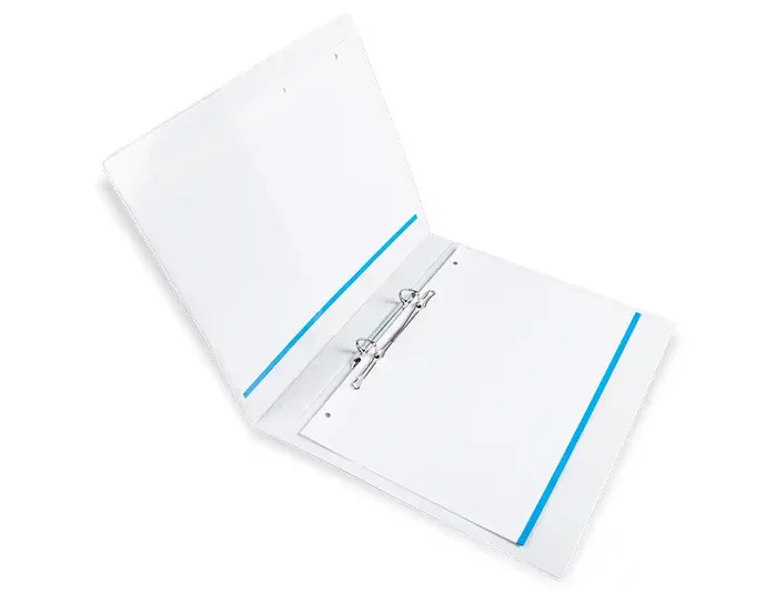 Liderpapel Carpeta canguro de 2 anillas mixtas 16mm Blanco A4