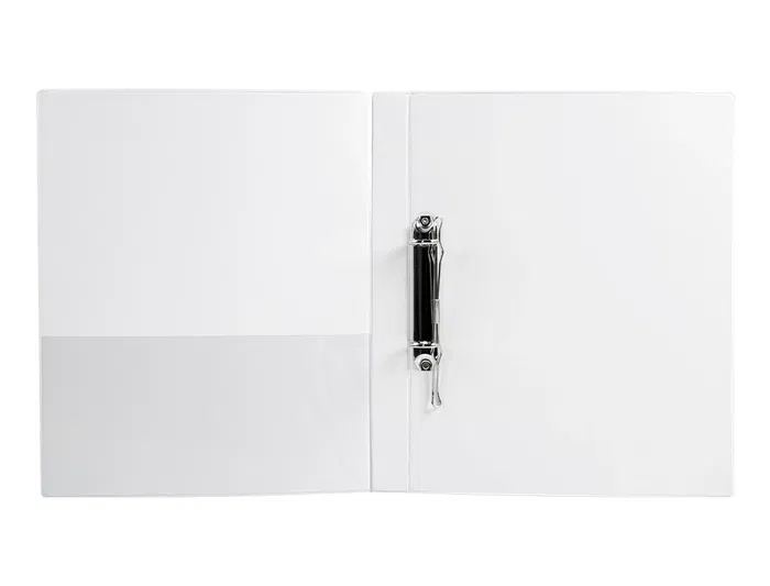 Liderpapel Carpeta canguro 2 anillas mixtas 16mm A4 plástico color blanco Liderpapel Carpeta canguro 2 anillas mixtas 16mm A4 plástico color blanco