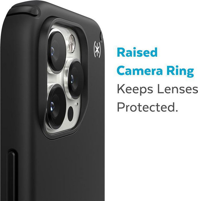 Speck Presidio 2 Pro Funda para iPhone 14 Pro Max, Protección contra Caídas de 4 Metros, Compatible con MagSafe, Antimicrobiano, Negro