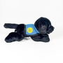 DEQUBE Peluche Labrador Negro 21Cm Con Chaleco 939D00249