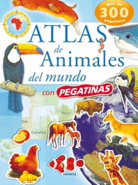 Atlas de animales del mundo con pegatinas, Varios autores - SUSAETA EDICIONES