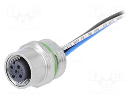 HARTING Conector M12 Hembra de 4 Pines con Cable 0,5m