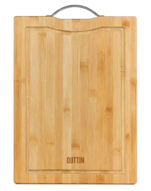 Quttin Tabla Cortar Bambú/Metal 38 x 28 x 1.8 cm (12 Unidades)