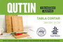 Quttin Tabla Cortar Bambú/Metal 38 x 28 x 1.8 cm (12 Unidades)