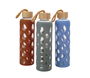 Bewinner Botella Agua Vidrio/Silicona 600ml 7x7x25cm (24 Unidades)