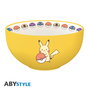 ABYstyle Bowl Pokémon Pikachu Electric Type - Tazón de cerámica stoneware 600 ml, apto para microondas y lavavajillas, diseño oficial
