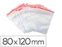 Q-connect Bolsa plastico autocierre 80x120 mm paquete de 100 unidades
