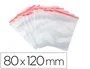 Q-connect Bolsa plastico autocierre 80x120 mm paquete de 100 unidades