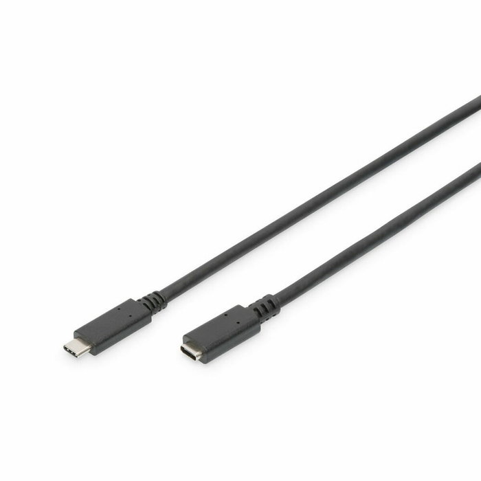 Digitus Cable de extensión USB 2.0 Tipo C a Tipo C, 1,5 m, Negro