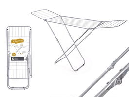 Arte Regal Tendedero Metálico Alas 18 Metros 127 x 50 x 104 cm Plata (Set de 6)