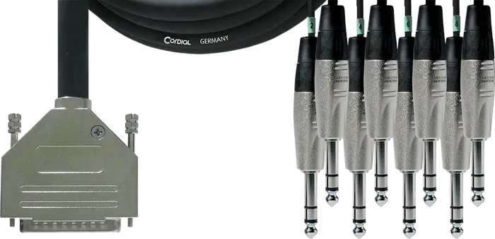 Cordial Cable Interfaz Sub-D/8 Jack Estéreo 5 M