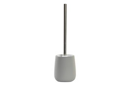 DKD Home Decor Escobillero de Gres Gomoso Gris Claro