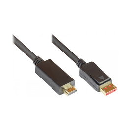 GoodConnections Cable DisplayPort 1.4 Macho a HDMI 2.0 Macho 3 Metros Negro Alcasa DP14-HDMI3