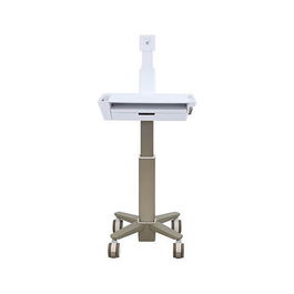 Ergotron CareFit Slim 2.0 Carro Multimedia con Bandeja LCD y Cajón para Pantallas de 21" a 27", Montaje VESA 75x75/100x100 mm, Aluminio, Gris y Blanco