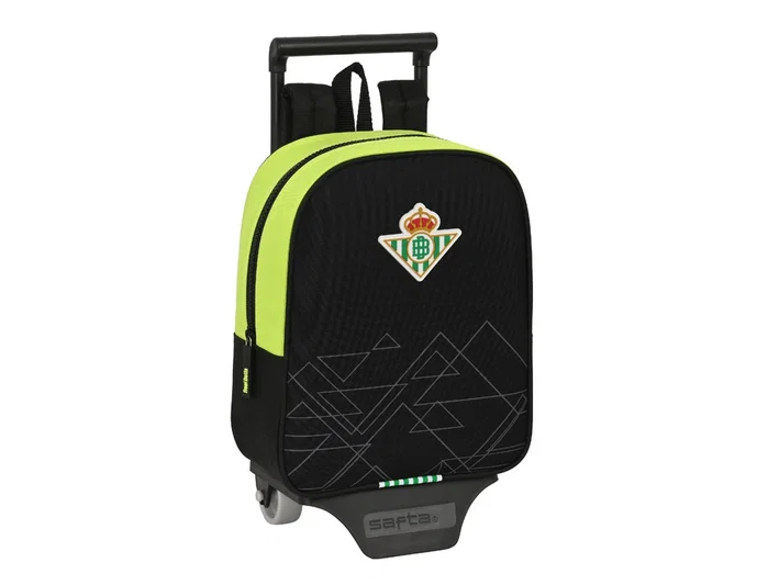 Safta Mochila con carro Real Betis Balompié Negra y Verde Lima Safta Mochila con carro Real Betis Balompié Negra y Verde Lima