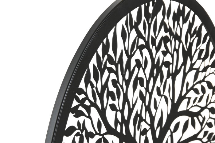 DKD Home Decor Decoración de Pared Metal Árbol Gato Surtido de 4