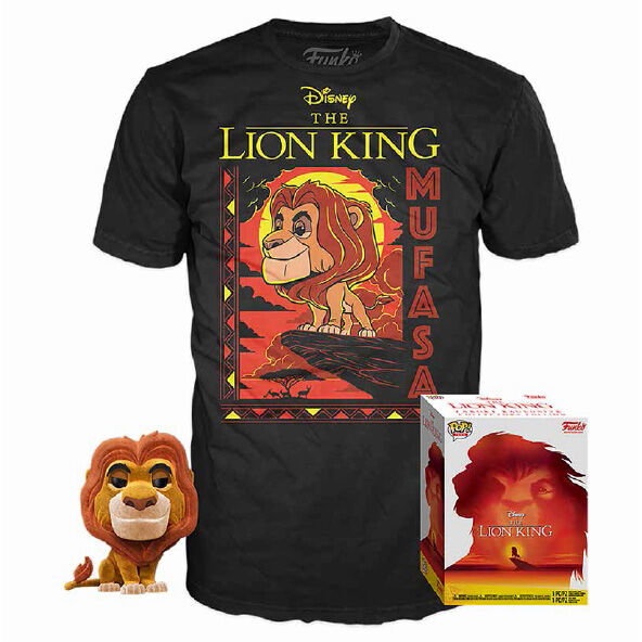 FUNKO Set figura POP & Tee Disney El Rey Leon Mufasa FUNKO Set figura POP & Tee Disney El Rey Leon Mufasa