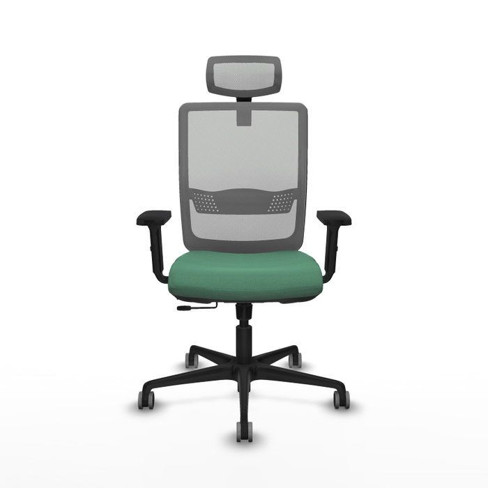 PIQUERAS Y CRESPO Silla de oficina Haches Verde esmeralda y Gris PIQUERAS Y CRESPO Silla de oficina Haches Verde esmeralda y Gris