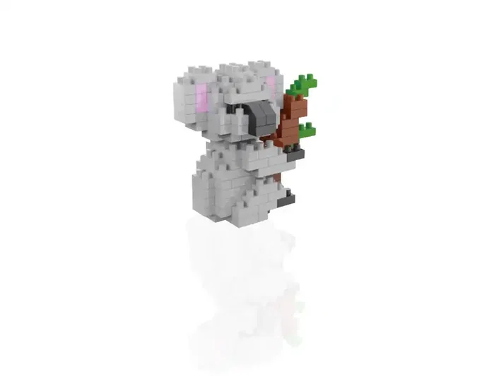 Imaginovo Mini Bloques de Construcción Shape It Koala, 124 Piezas