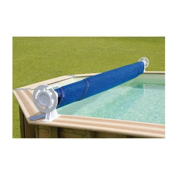 Ubbink Cubierta de Burbujas para Piscina de Madera, 400 x 750 cm, Polietileno, Azul
