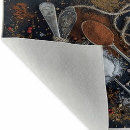 Conceptum Hmnt536 Alfombra de Pasillo 80 x 300 cm, Poliéster, Diseño Tejido Impresión Digital 3D, Antideslizante, Lavable a Máquina, Suave y Duradera