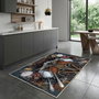 Conceptum Hmnt536 Alfombra de Pasillo 80 x 300 cm, Poliéster, Diseño Tejido Impresión Digital 3D, Antideslizante, Lavable a Máquina, Suave y Duradera