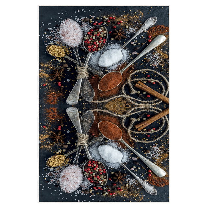Conceptum Hmnt536 Alfombra de Pasillo 80 x 300 cm, Poliéster, Diseño Tejido Impresión Digital 3D, Antideslizante, Lavable a Máquina, Suave y Duradera