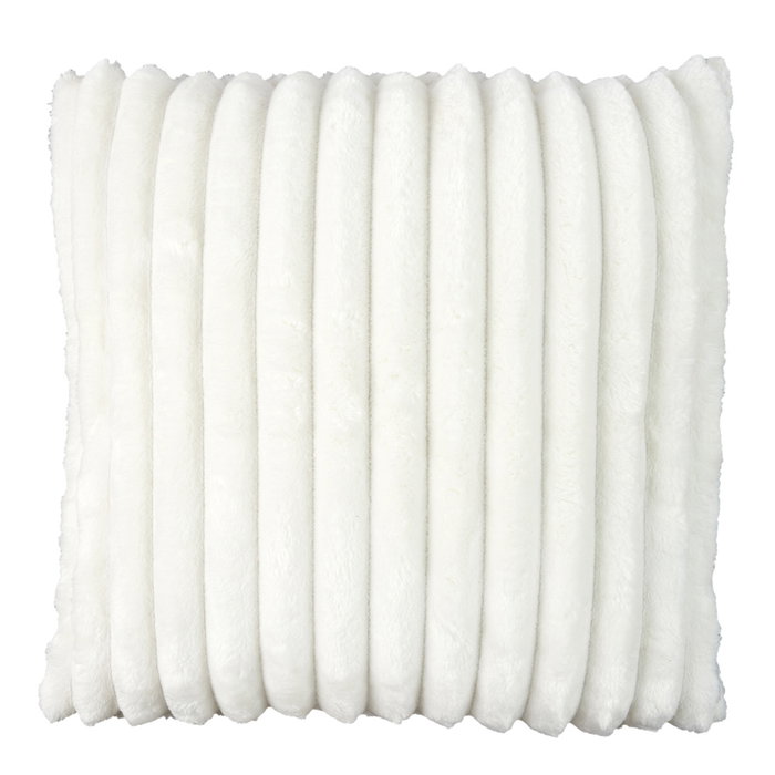 Home Deco Factory Cojín 40x40 cm Franela Acanalada Cocooning