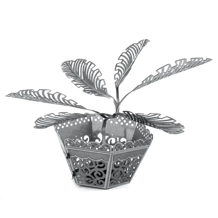 Metal Earth Maqueta 3D Metal Sago Palm Tree - Kit de Construcción en Acero Inoxidable, Montaje Sin Pegamento Ni Soldadura, Nivel Fácil, Modelo para Armar Fascinations